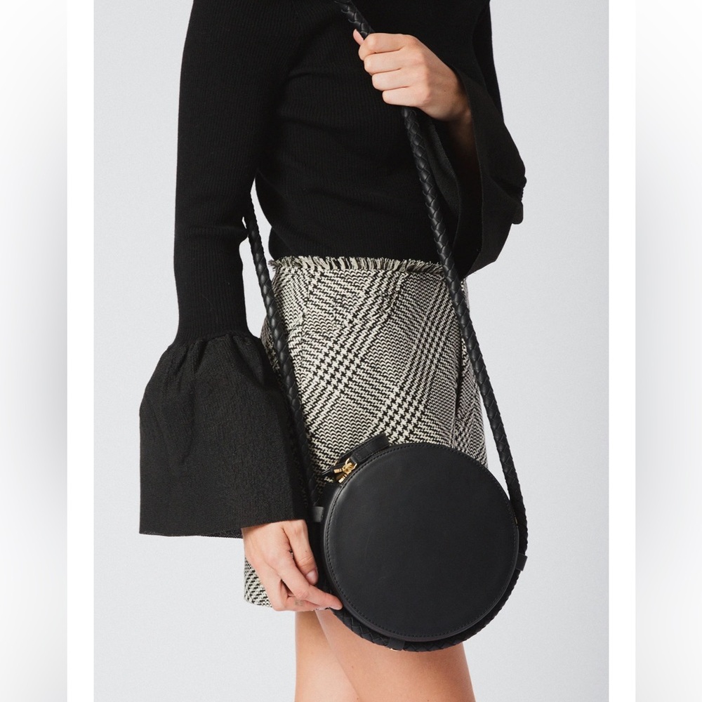 Neely and Chloe The Canteen Black Circle Bag Soft